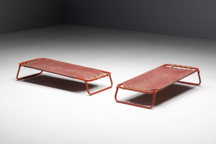 Mid-Century Modern Folding Sunbeds - 1970s