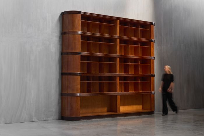 Monumental Art Deco Display Cabinet, Italy - Mid-20th Century