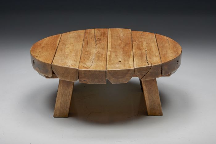  Natural Wooden Coffee Table - 1950's