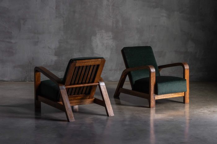 Pair of Art Deco Lounge Chairs, France - 1930s