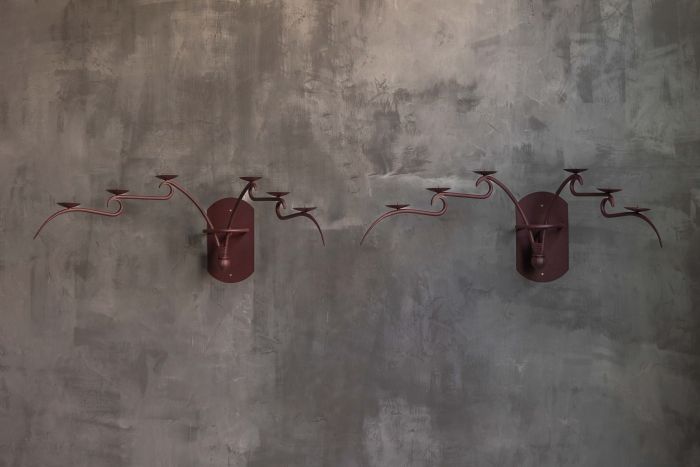 Sculptural Six-Arm Wall Candelabra, Europe - Late 20th Century