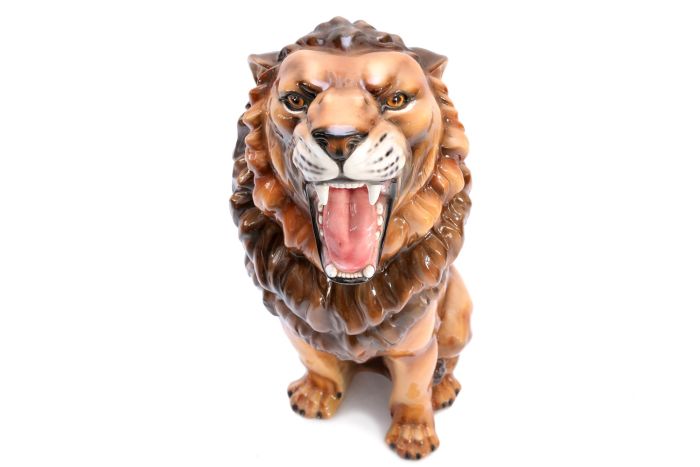 Ceramic Lion Sculpture - 1960s