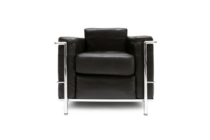 Black Cassina First Edition Armchair, Le Corbusier - 1950s