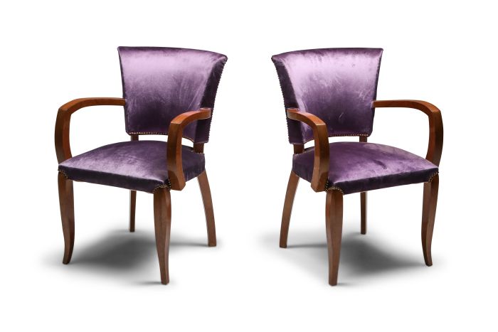 Jules Leleu Art Deco Armchairs - 1940s