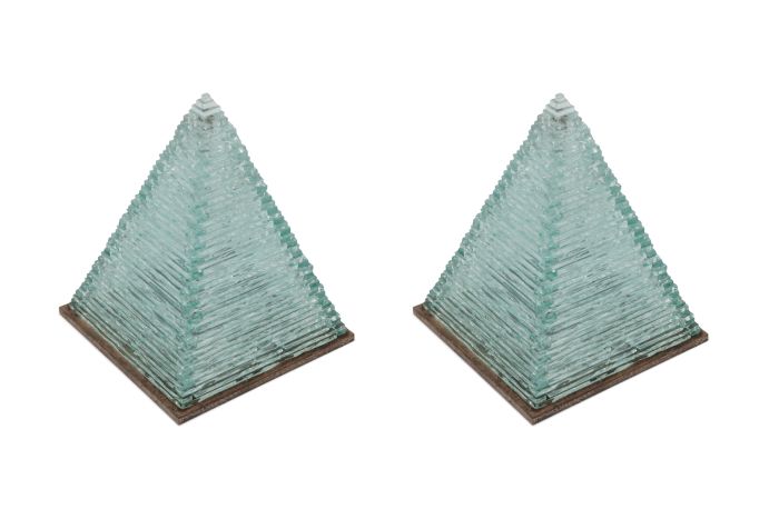 Pyramid Glass Lamps by Pia Manu - 1970s