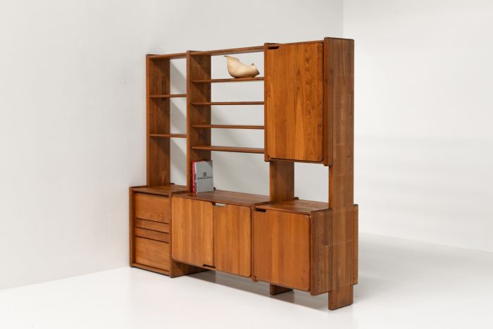 Pierre Chapo Book Case in Solid Elm - 1970's