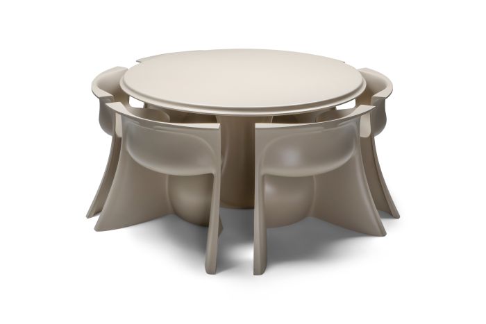 Spadolini post-modern ‘Boccio’ dining set for 1P - 1970's