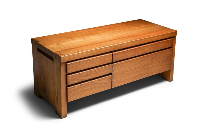 Pierre Chapo's Five-Drawer Sideboard R14 - 1960's