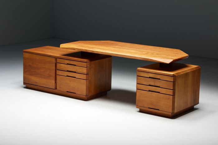 Pierre Chapo B40 Desk in Solid Elm - 1960s
