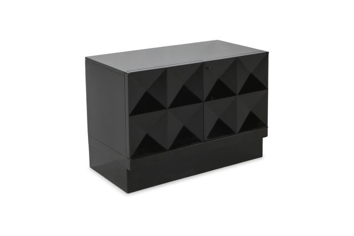 De Coene Brutalist Stained Oak Cabinet - 1970's