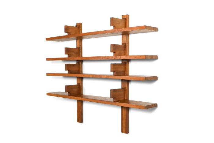 Chapo B17 book shelve in solid French Elm - 1960's