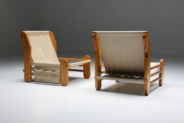 Italian Minimalist Lounge Chairs - 1970's