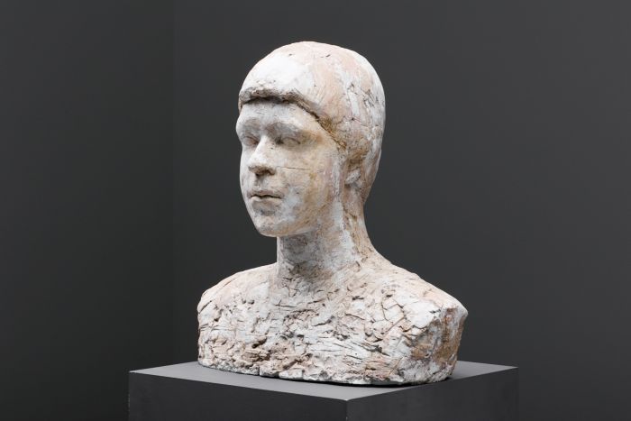Rustic Plaster Bust, Head Sculpture - 1970's