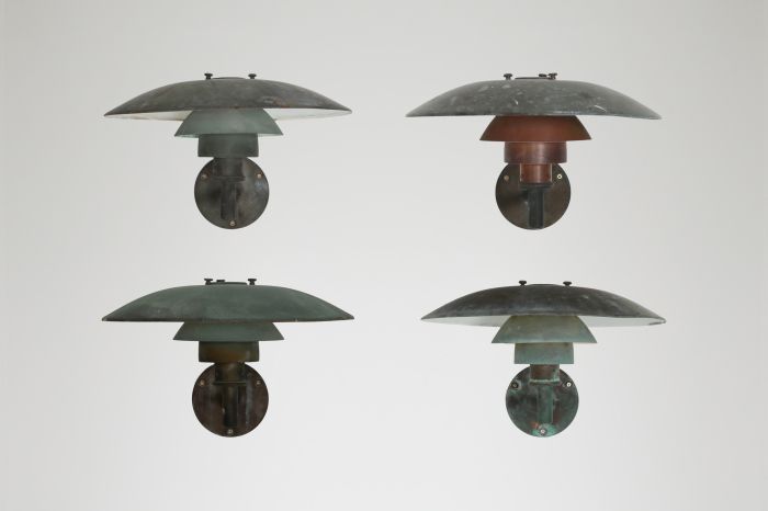 Poul Henningsen Copper Wall Lamps for Louis Poulsen - 1960s