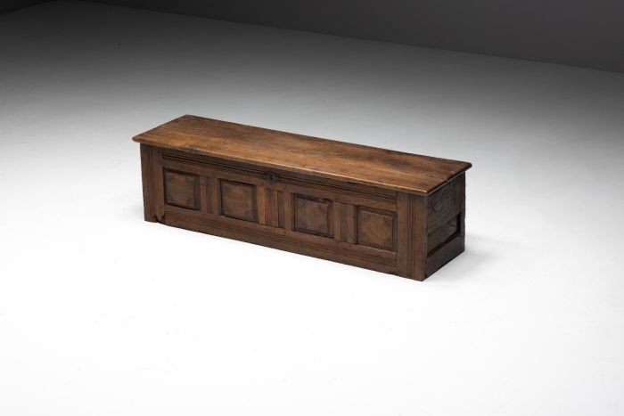 Primitive Travail Populaire Chest - 19th Century