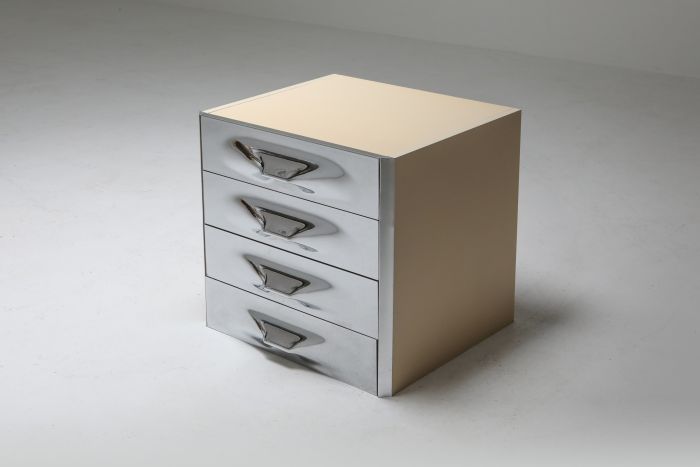 Raymond Loewy Chrome Drawer Chest - 1960's