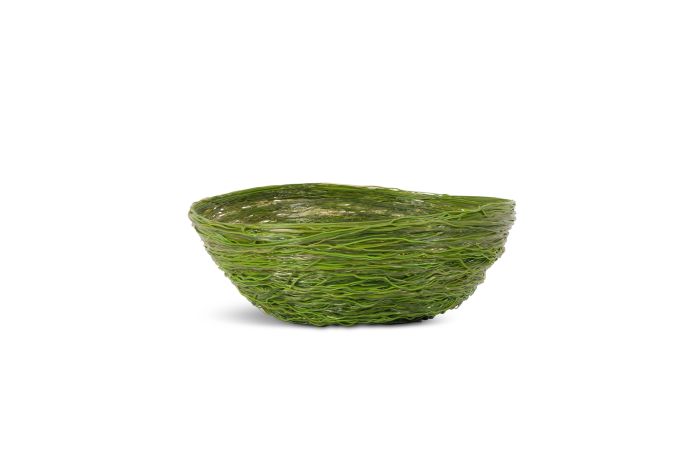 Gaetano Pesce Green Resin Spaghetti Bowl for Fish Design - 2009