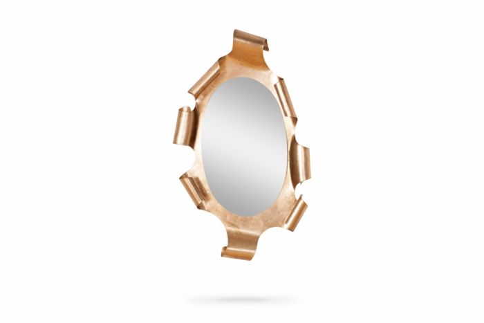 Gaudi Style Gilt Mirror - 1980s