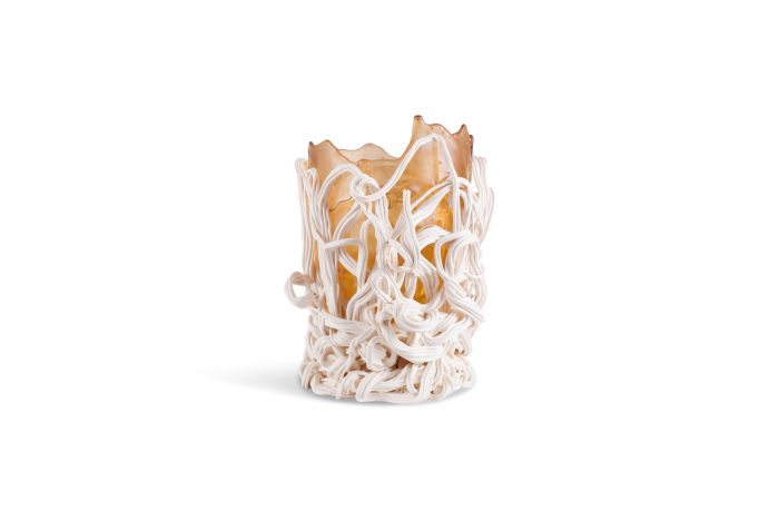 Gaetano Pesce Orange & White Resin Vase - 1996