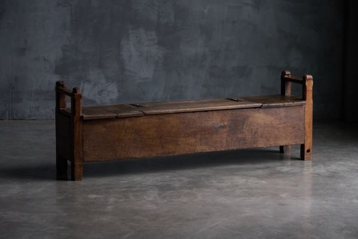 Rustic Art Populaire Chest Bench - 19th Century
