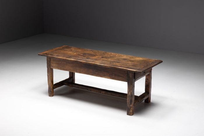 Rustic Folk Art Dining Table - 19th Century