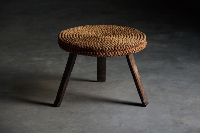 Rustic Low Side Table - 1950s