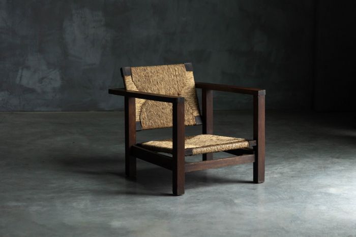 Rustic Modernist Easy Chair - 1950s