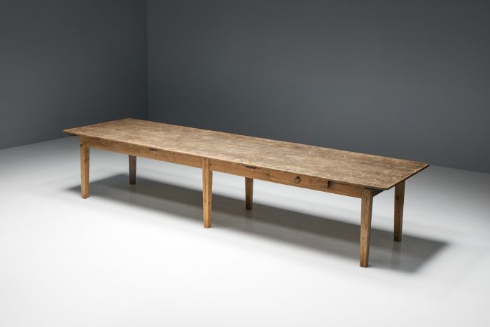 Rustic Rural Farmhouse Dining Table - 19th Century