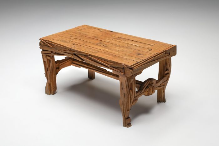 Rustic Wabi-Sabi Coffee Table - 1900s