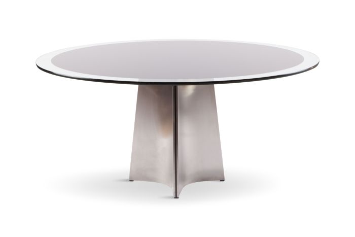 Round Dining Table For Maison Jansen, Luigi Saccardo - 1970s