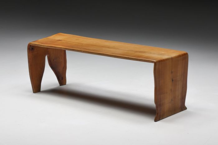 Sculptural Elmwood Coffee Table - 1970s