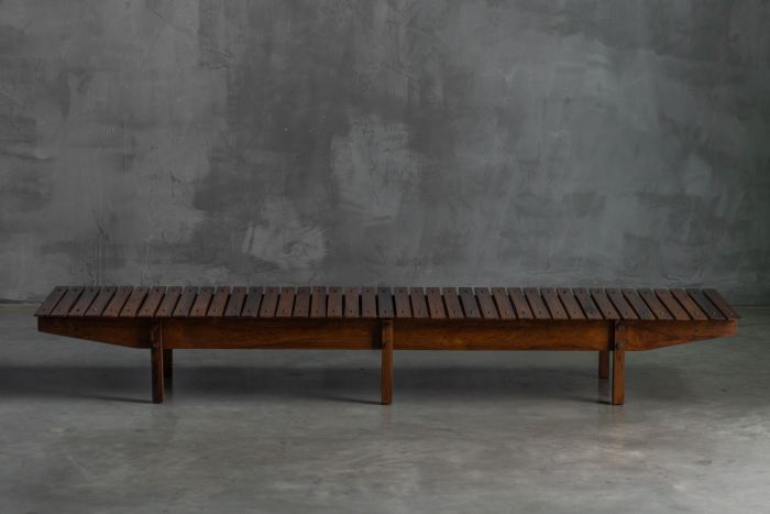 Slatted “Mucki” Bench by Sergio Rodrigues, Brazil - 1960s