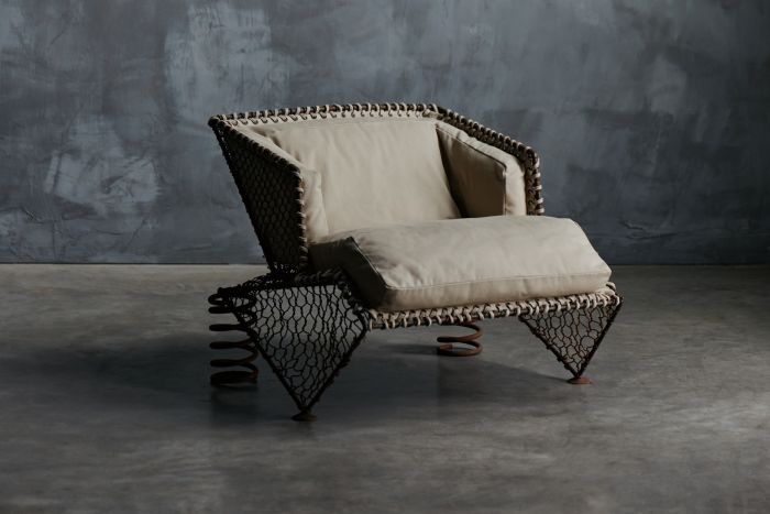 Sprung Steampunk Easy Chair - 1970s