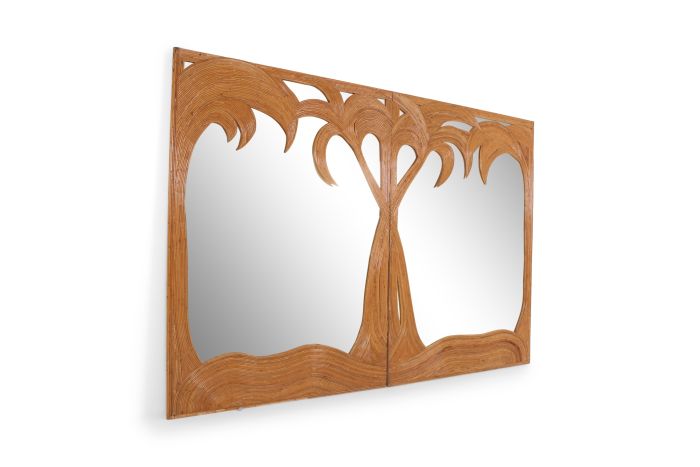 Vivai Del Sud Extra Large Palm Tree Mirror - 1970s