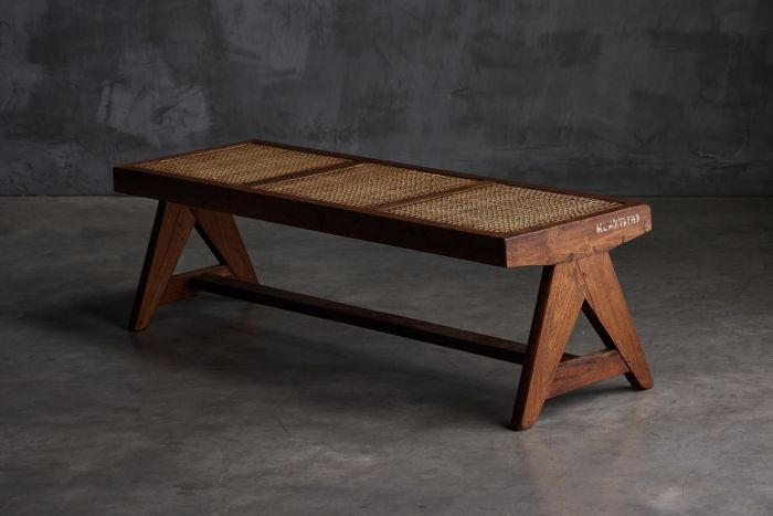 Teak Bench PJ-SI-33B by Pierre Jeanneret - 1950s
