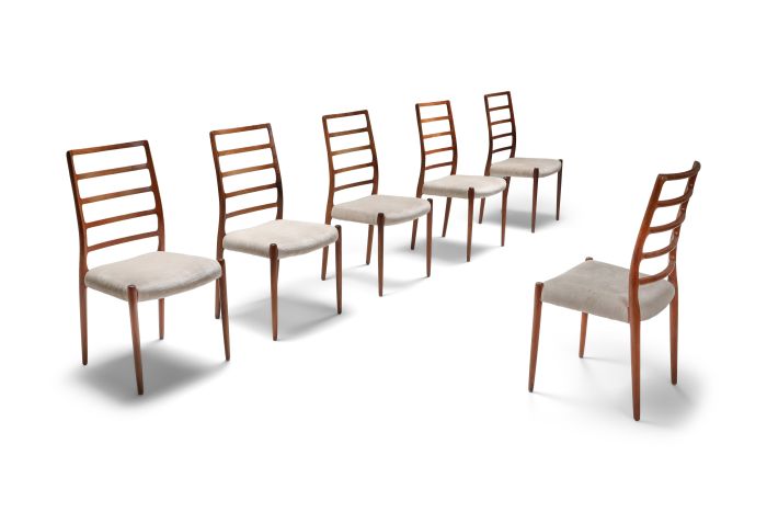 Niels Møller Model 82 Danish Rosewood Dining Chairs - 1970s