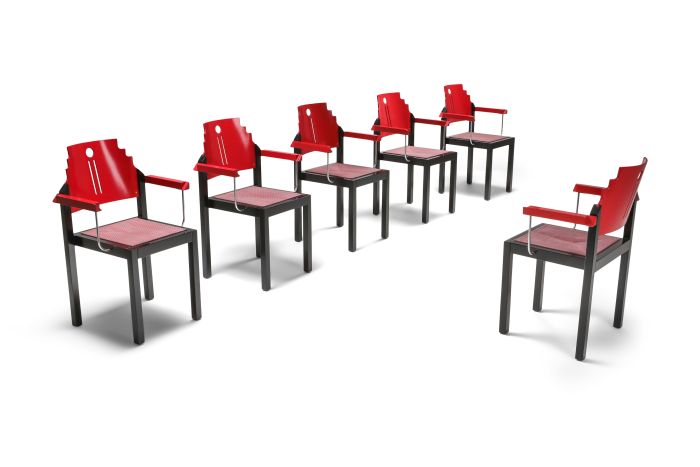 Thonet Memphis Style Dining Chairs Mackintosh - 1980s