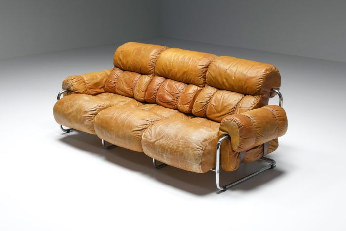 Tucroma Three Seater Sofa Set By Guido Faleschini for Pace Collection - 1970's