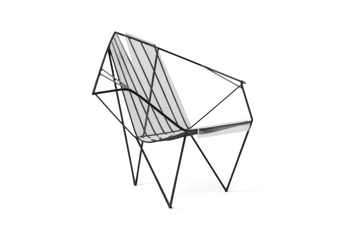 Metal and Perspex Chair - 1970s
