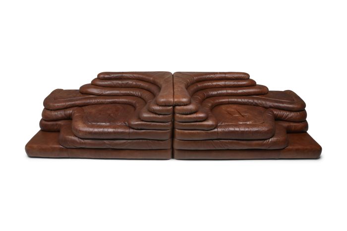 De Sede DS 1025 Terrazza Lounge Chair in Brown Leather - 1970s