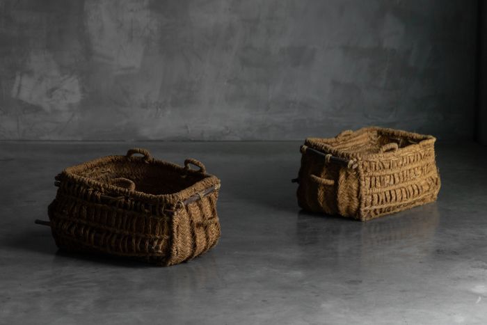 Vernacular Folk Art Woven Basket, France - 19th Century 