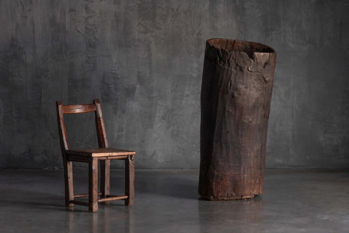 Vernacular Tree Trunk Vessel - 19th Century