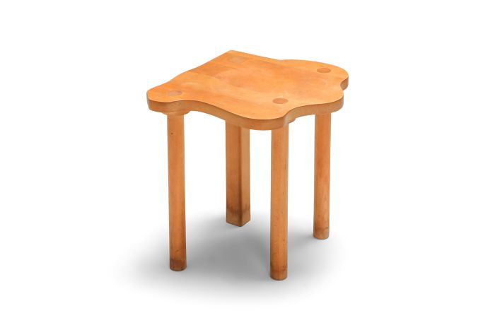 wood stool by E.R.A. Herbst - 1990