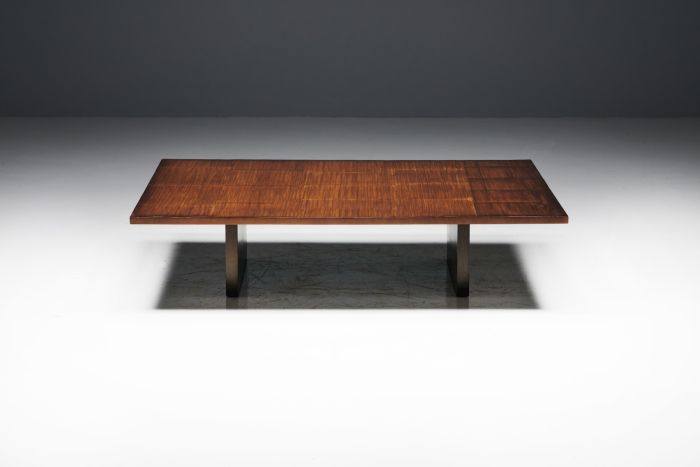 Coffee Table by Axel Vervoordt in Wenge and Bamboo - 1980s