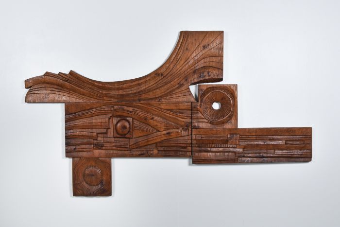 Art Panel hand carved by Nioi, Italy, 1974 in the style of Nerone & Patuzzi - 1974