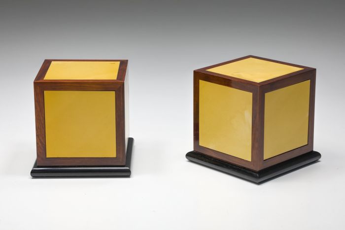 Italian Yellow Side Tables Set - 1970's