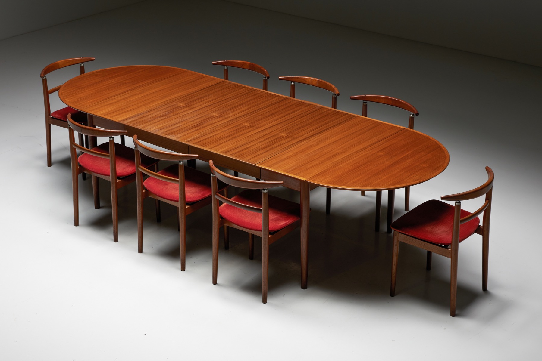 Sibast Dining Chairs in Red Velvet - 1960's