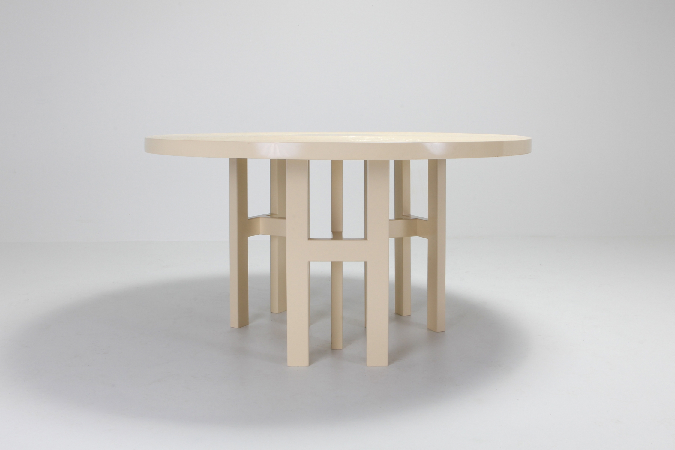 Jean Claude Dresse Exceptional Resin Dining Table - 1970s