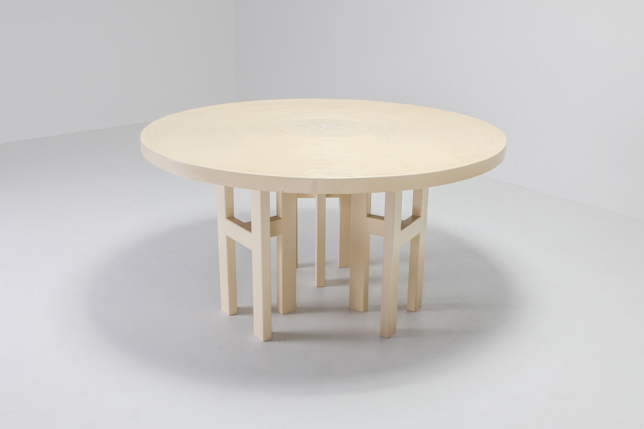 Jean Claude Dresse Exceptional Resin Dining Table - 1970s