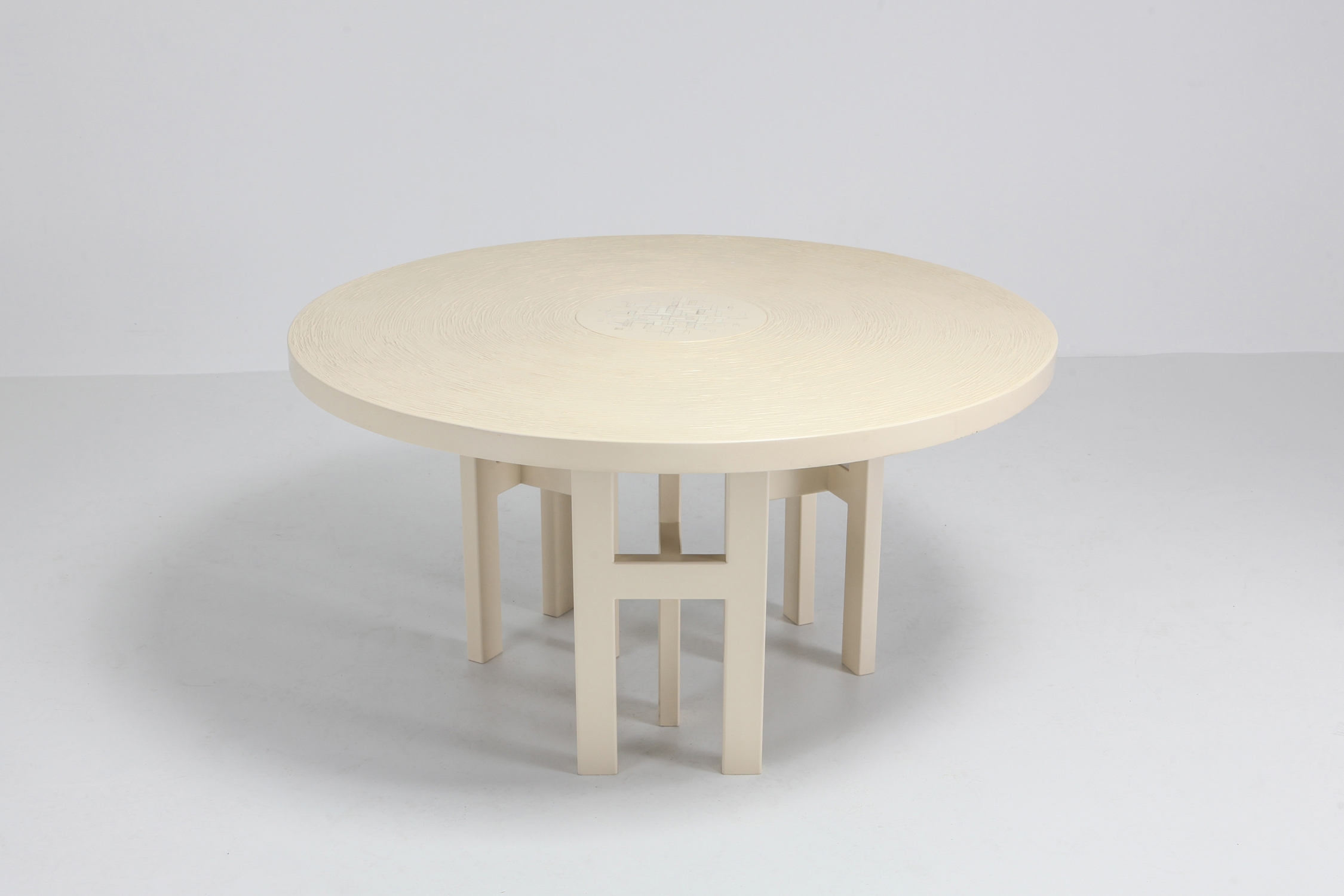 Jean Claude Dresse Exceptional Resin Dining Table - 1970s